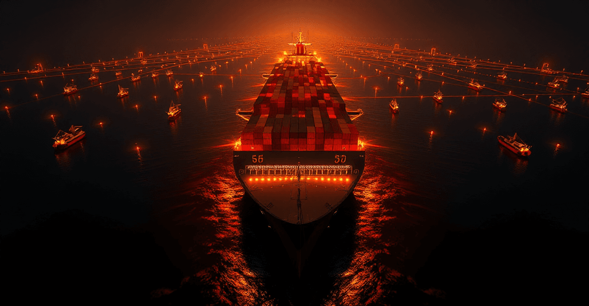 Illustration for How AI Optimizes Supply Chain Flow During Hormuz Crisis | global cargo flow disruption